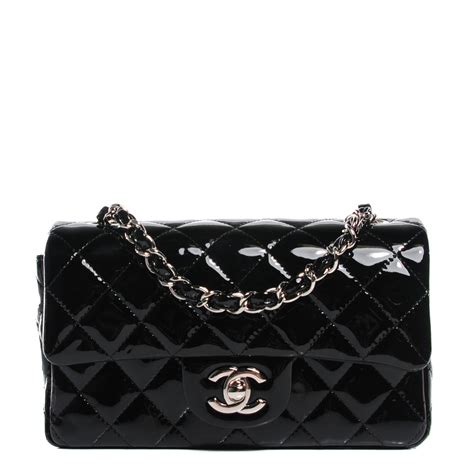 turnlock on chanel mini flap bag|CHANEL Patent Calfskin Quilted Mini Rectangular Flap.